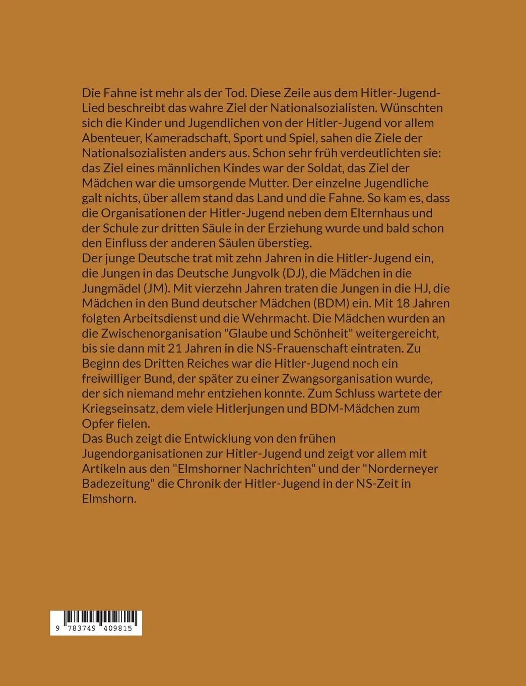 Rückseite: 9783749409815 | Die Fahne ist mehr als der Tod | Harald Kirschninck | Taschenbuch