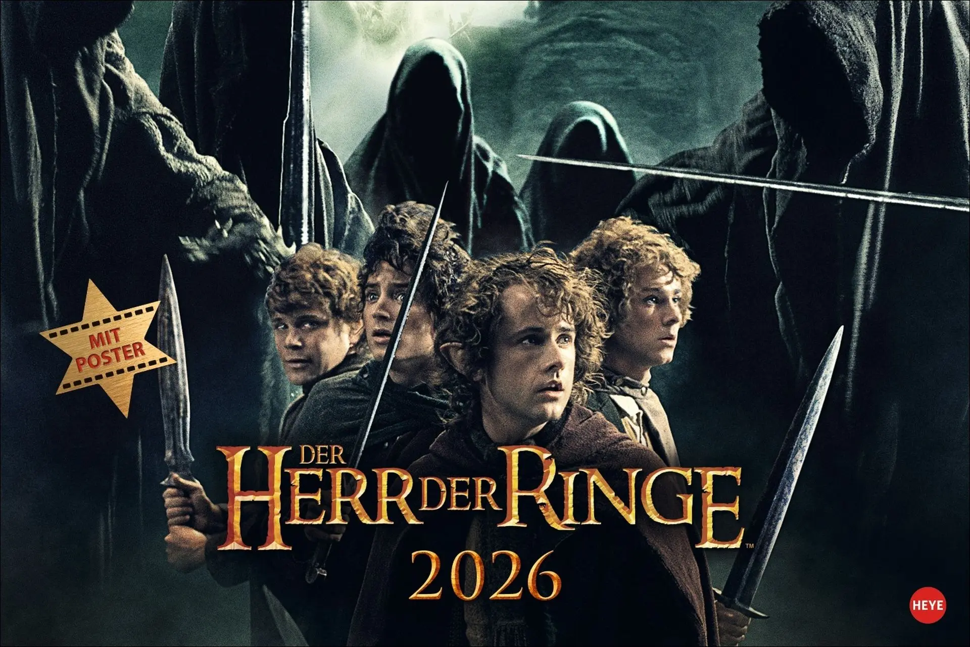 Cover: 9783756409815 | Der Herr der Ringe Broschur XL Kalender 2026 | Heye | Kalender | 28 S.