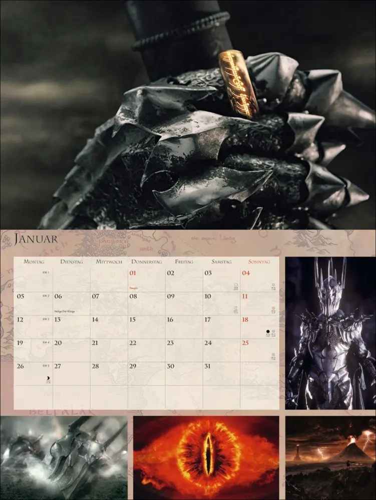 Bild: 9783756409815 | Der Herr der Ringe Broschur XL Kalender 2026 | Heye | Kalender | 28 S.