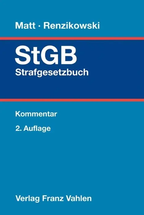 Cover: 9783800649815 | Strafgesetzbuch. StGB | Kommentar | Holger Matt (u. a.) | Buch | 2020