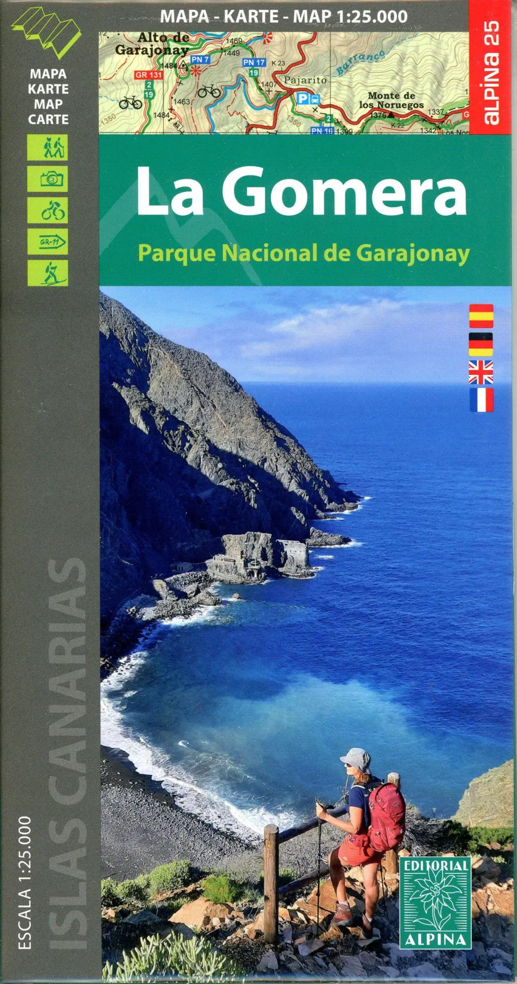 Cover: 9788480909815 | La Gomera | Parque Nacional de Garajonay 1:25000 | (Land-)Karte | 2023