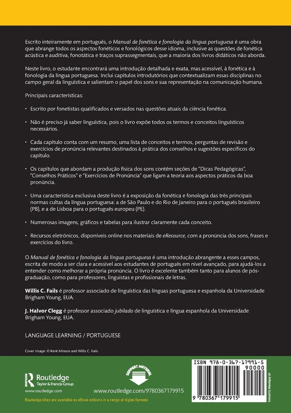 Rückseite: 9780367179915 | Manual de fonética e fonologia da língua portuguesa | Fails (u. a.)
