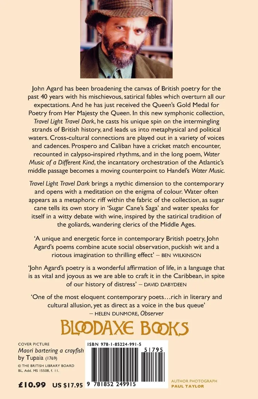 Rückseite: 9781852249915 | Travel Light Travel Dark | John Agard | Taschenbuch | Englisch | 2013