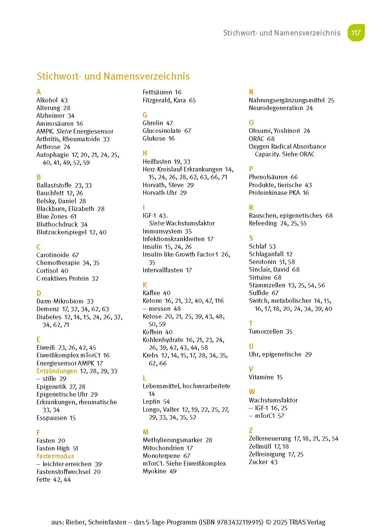 Bild: 9783432119915 | Scheinfasten - das 5-Tage-Programm | Dunja Rieber | Taschenbuch | 2025