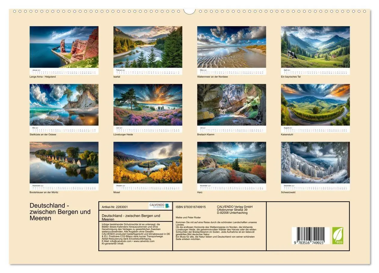 Bild: 9783516749915 | Deutschland - zwischen Bergen und Meeren (hochwertiger Premium...