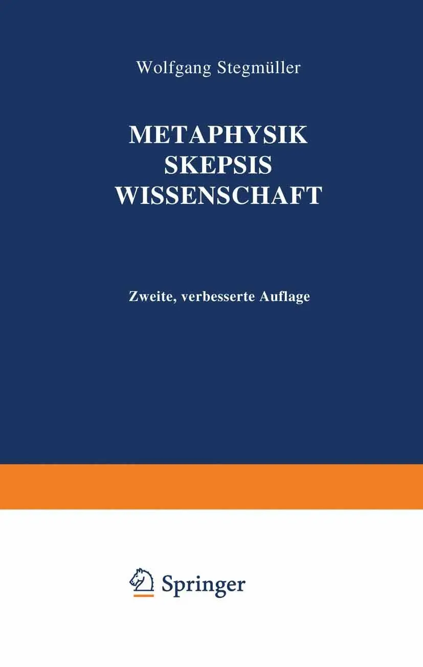 Cover: 9783642929915 | Metaphysik Skepsis Wissenschaft | Wolfgang Stegmüller | Taschenbuch