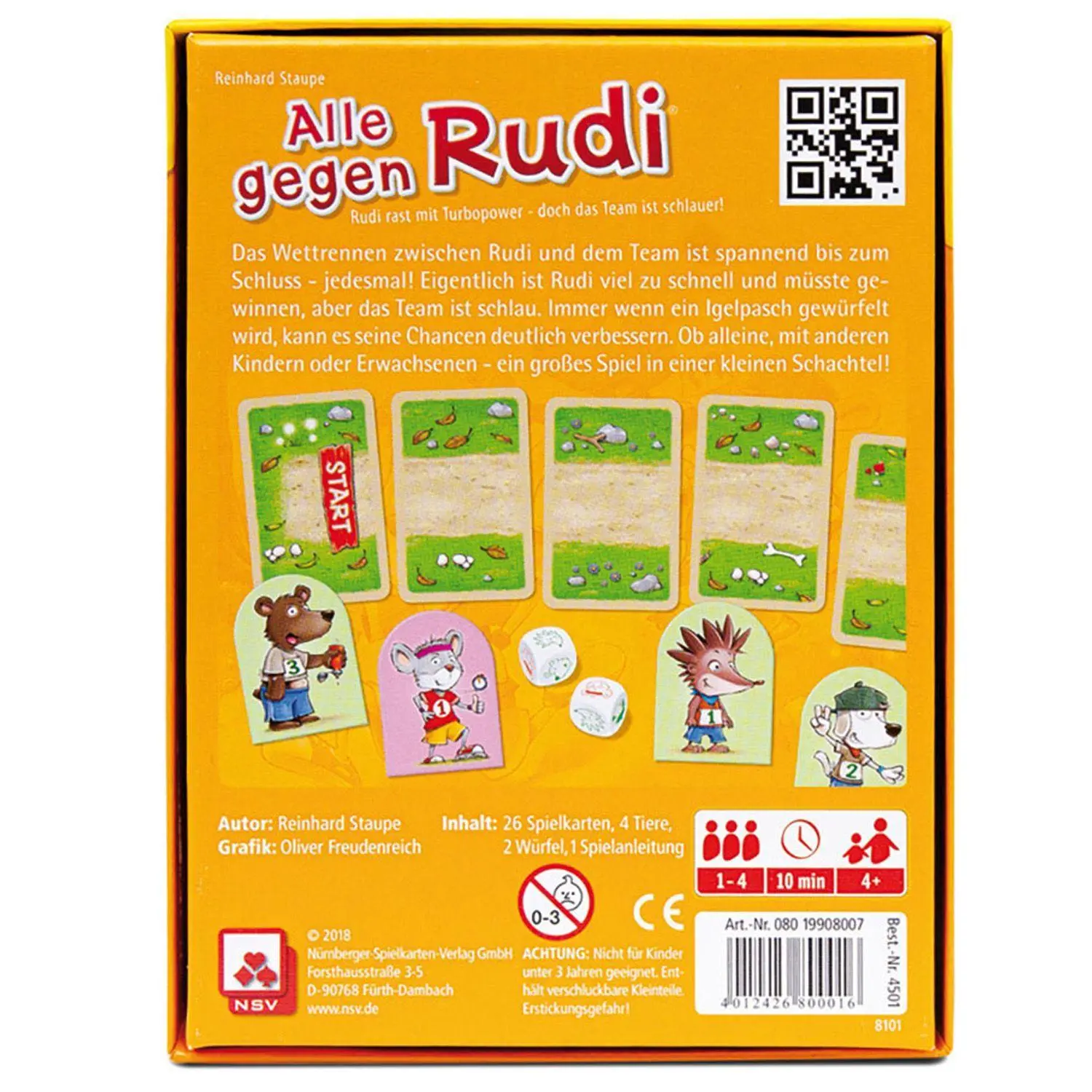 Bild: 4012426800016 | Alle gegen Rudi | Reinhard Staupe | Spiel | Brettspiel | 4501 | 2018