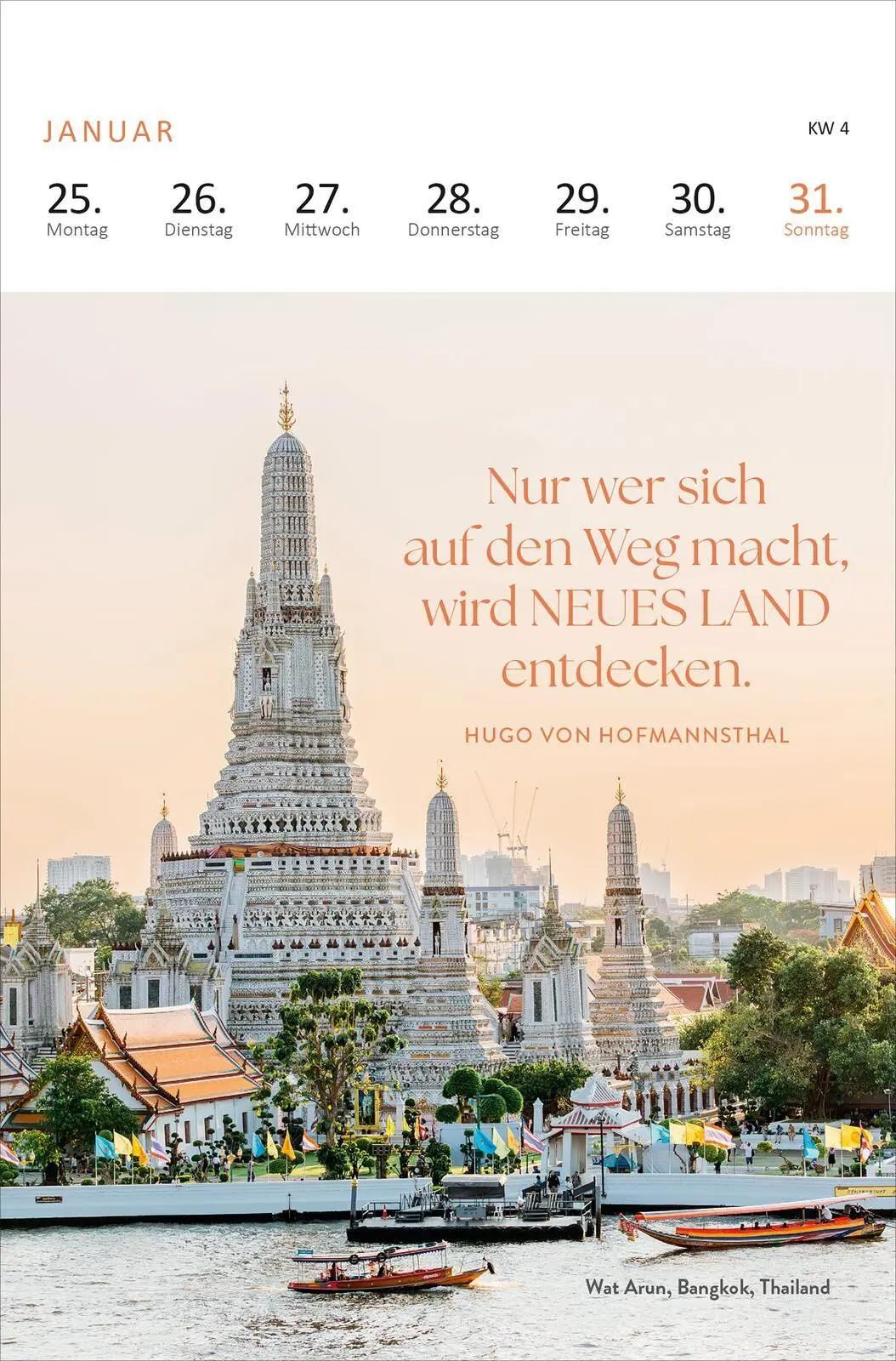 Bild: 4014489140016 | Wochenkalender Träume dich um die Welt 2027 | Kalender | 27 S. | 2027