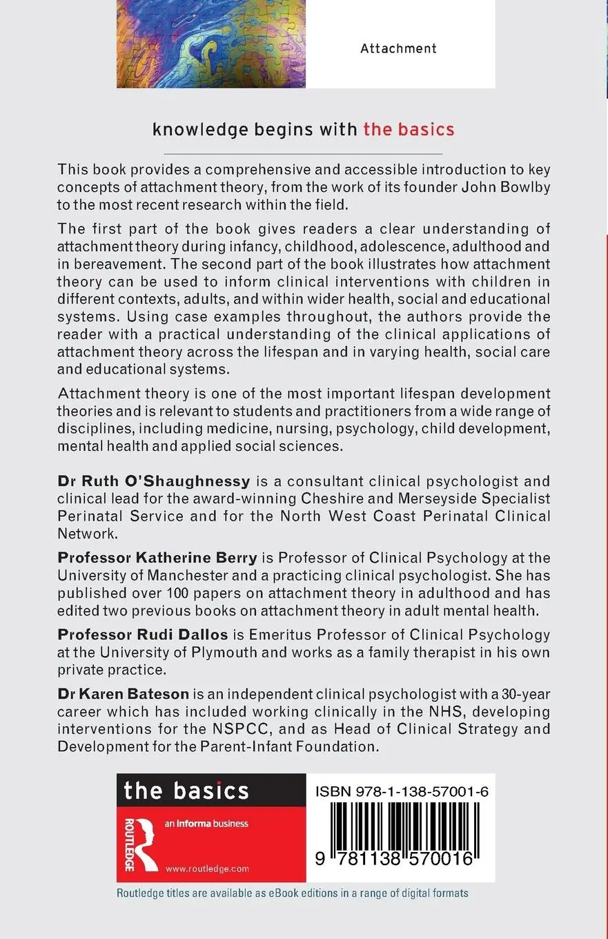 Rückseite: 9781138570016 | Attachment Theory | The Basics | Ruth O'Shaughnessy (u. a.) | Buch
