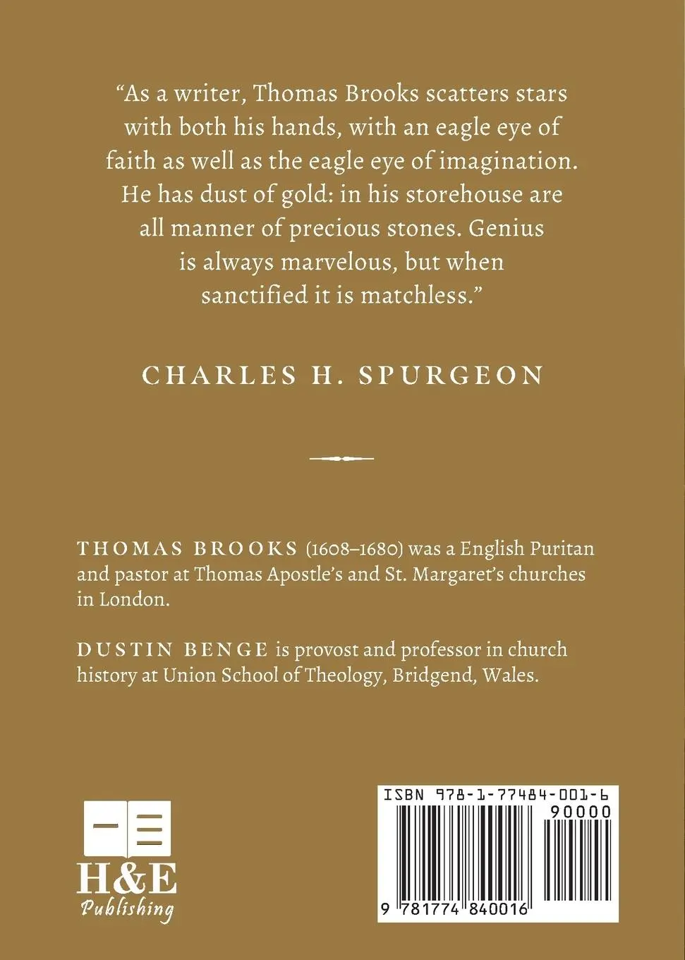 Rückseite: 9781774840016 | Humility | The Least of All the Saints | Thomas Brooks (u. a.) | Buch