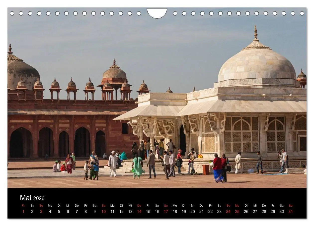 Bild: 9783516240016 | Indien, vom Taj Mahal zur Wüste Thar (Wandkalender 2026 DIN A4...