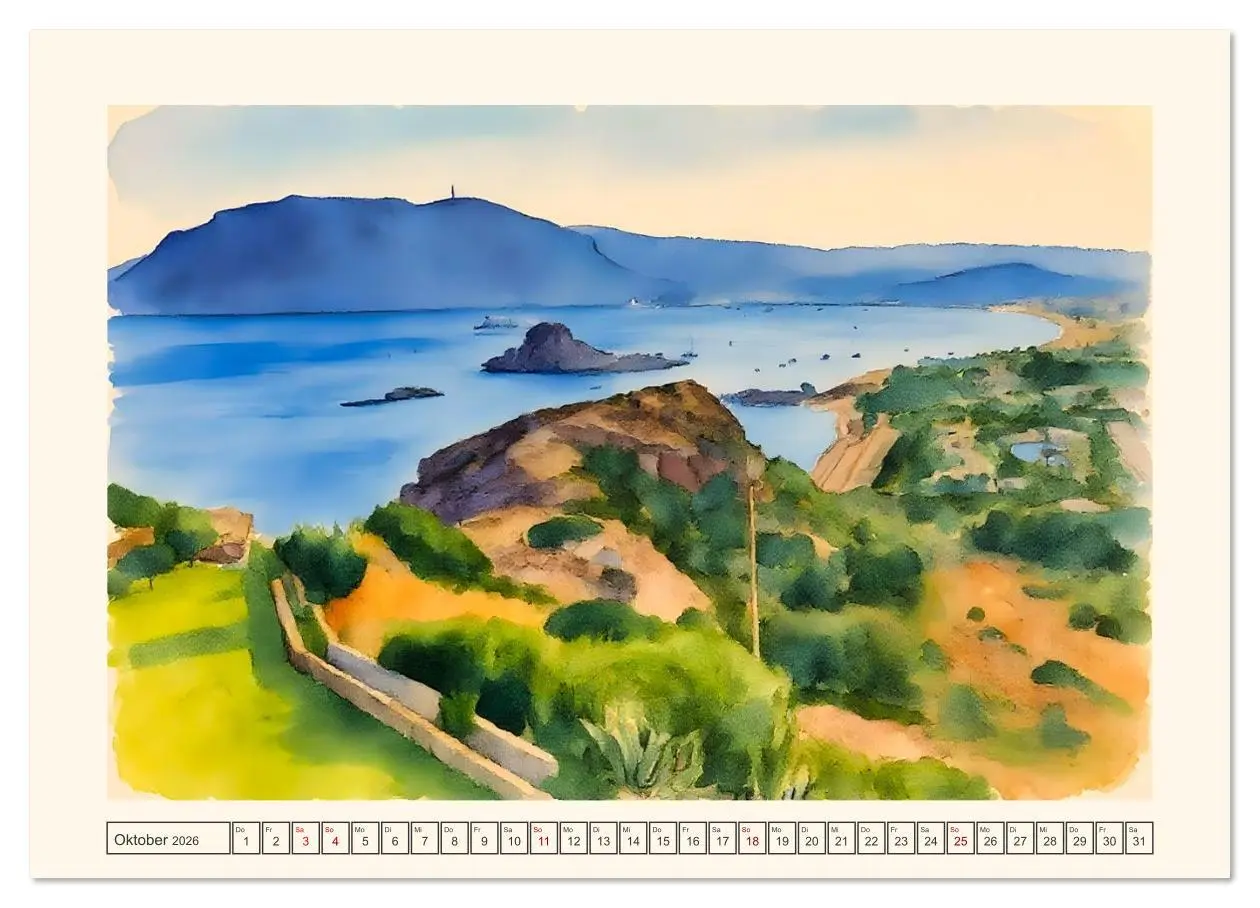 Bild: 9783516620016 | Dodekanes-Insel Kos (Wandkalender 2026 DIN A4 quer), CALVENDO...