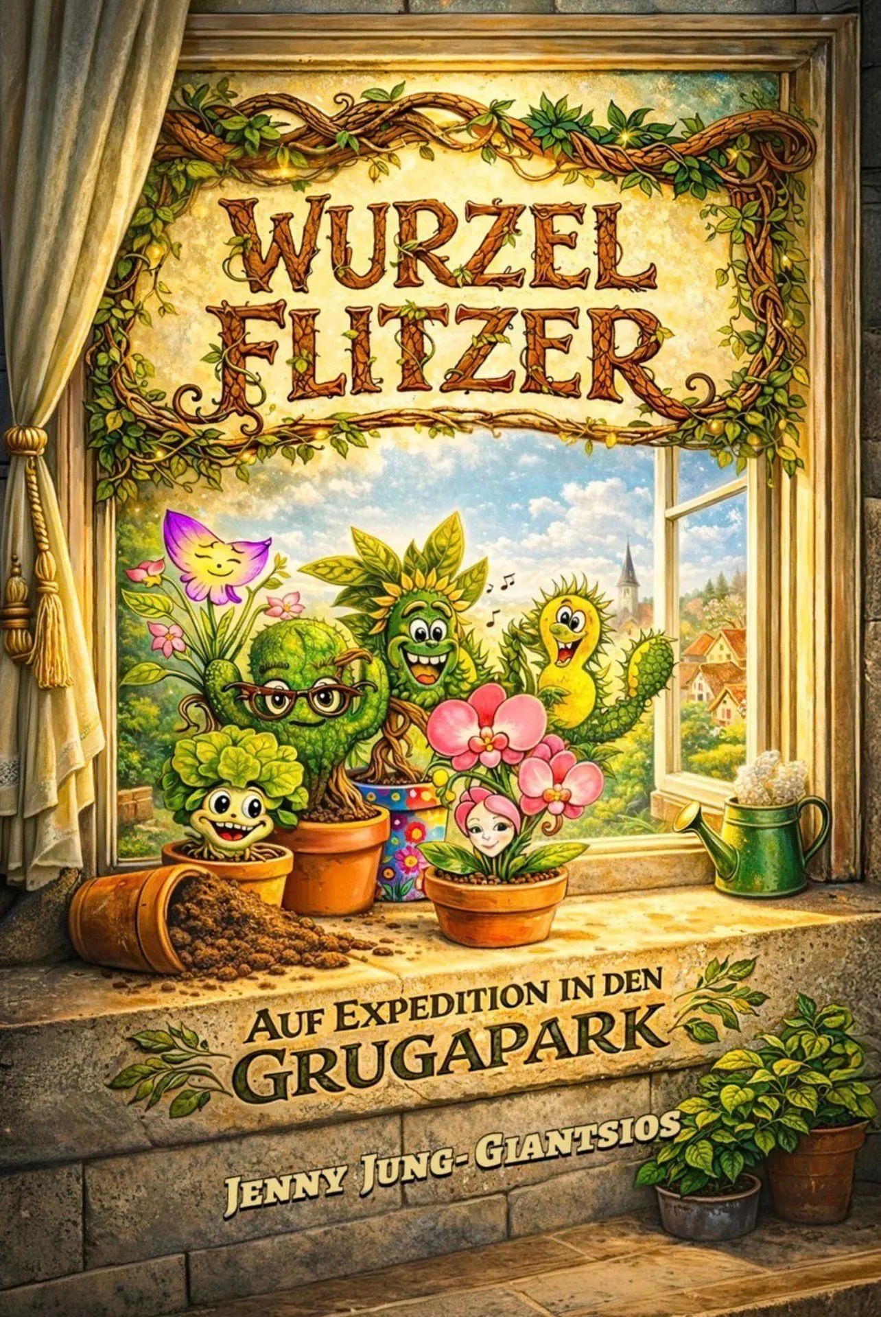 Cover: 9783693390016 | Wurzelflitzer | Auf Expedition in den Grugapark | Jenny Jung-Giantsios