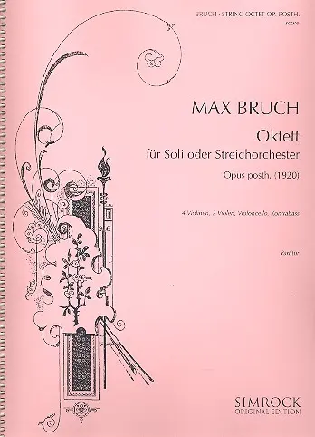 Cover: 9790221100016 | Oktett Op. Posth. | Max Bruch | Partitur | EAN 9790221100016