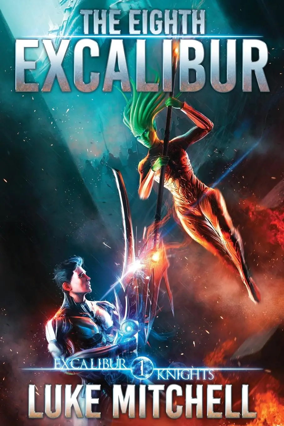 Cover: 9798885490016 | The Eighth Excalibur | An Arthurian Space Opera Adventure | Mitchell