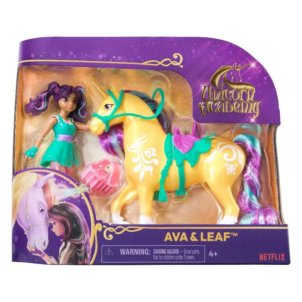 Bild: 681147010116 | UCA Small Doll &amp; Unicorn Ava &amp; Leaf | In Karton | 10116 | Deutsch