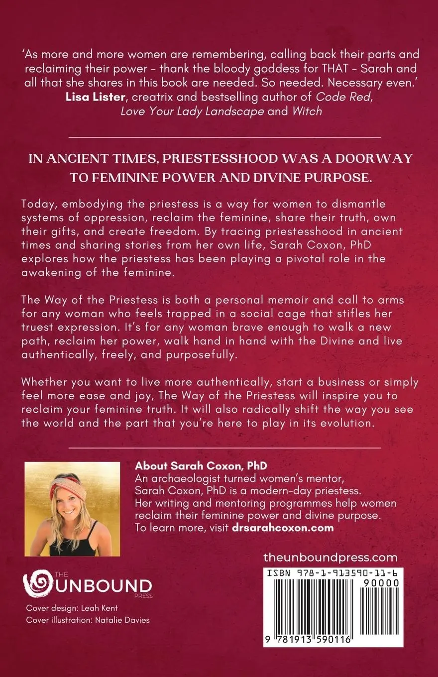 Rückseite: 9781913590116 | The Way of the Priestess | Sarah Coxon | Taschenbuch | Englisch | 2021