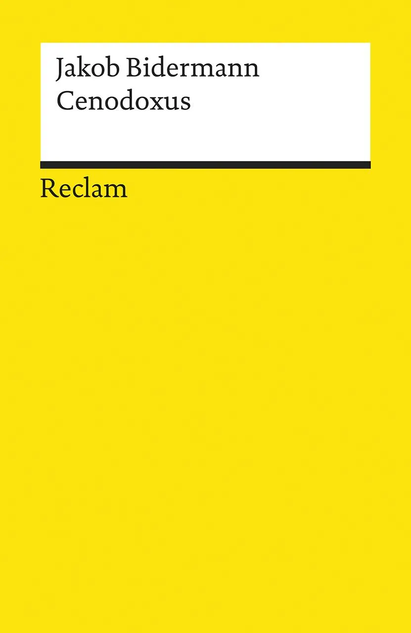 Cover: 9783150140116 | Cenodoxus | Jakob Bidermann | Taschenbuch | 191 S. | Deutsch | 2020