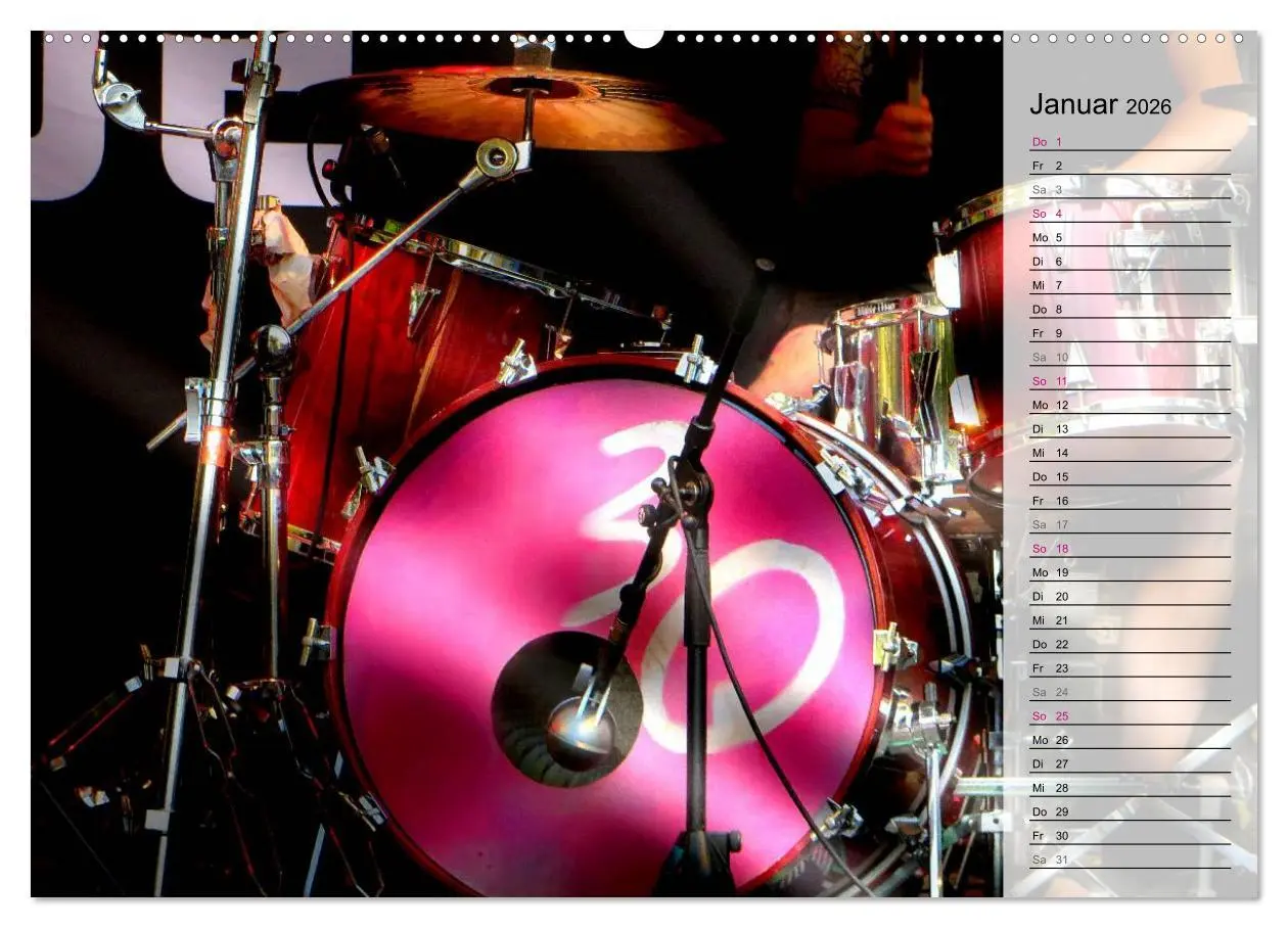 Bild: 9783457760116 | Schlagzeug onstage (hochwertiger Premium Wandkalender 2026 DIN A2...