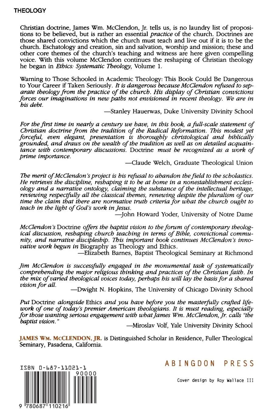 Rückseite: 9780687110216 | Systematic Theology Volume 2 | Doctrine | James William Jr. Mcclendon