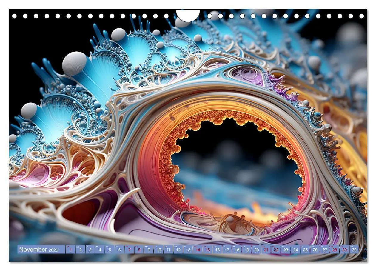 Bild: 9783457370216 | Fraktaler Zauber (Wandkalender 2026 DIN A4 quer), CALVENDO...