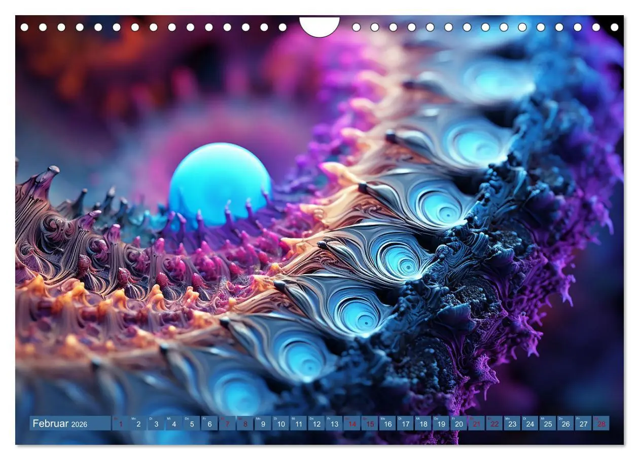 Bild: 9783457370216 | Fraktaler Zauber (Wandkalender 2026 DIN A4 quer), CALVENDO...