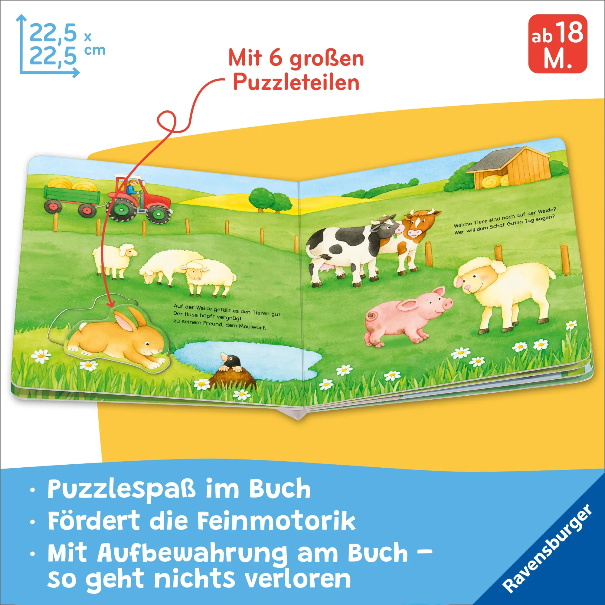 Bild: 9783473420216 | Mein liebstes Puzzle-Spielbuch - Tiere | Frauke Nahrgang | Buch | 2025