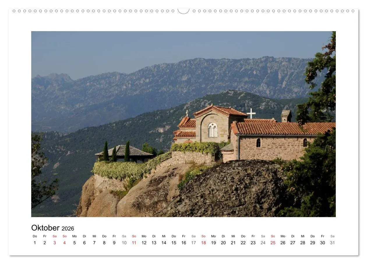 Bild: 9783516080216 | Nordgriechenland - Pilion, Meteora, Sithonia (Wandkalender 2026 DIN...