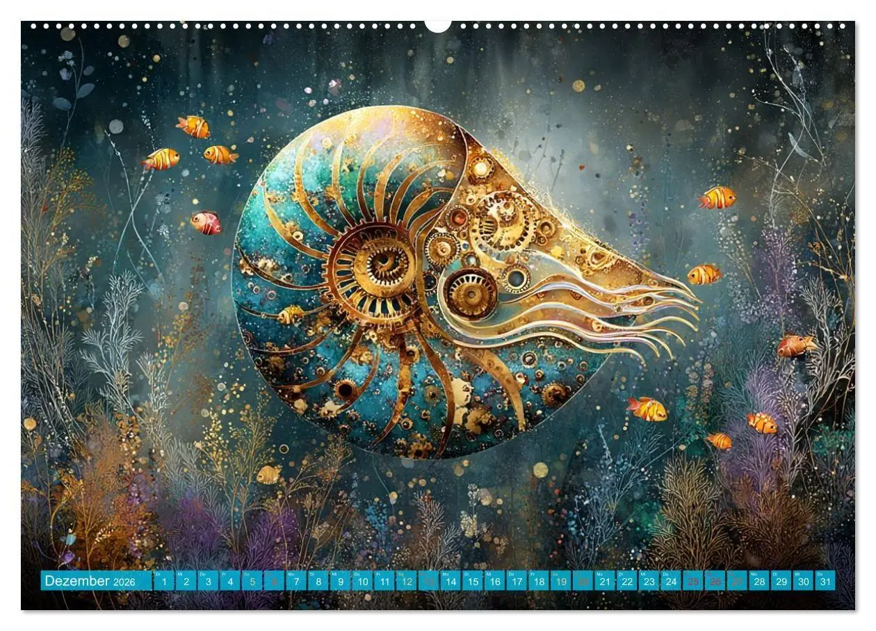 Bild: 9783516600216 | Aqua Mechanica - Steampunk unter dem Meer (Wandkalender 2026 DIN A2...