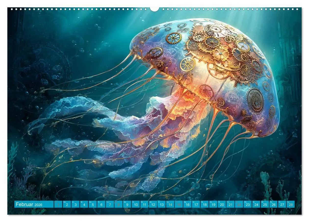 Bild: 9783516600216 | Aqua Mechanica - Steampunk unter dem Meer (Wandkalender 2026 DIN A2...