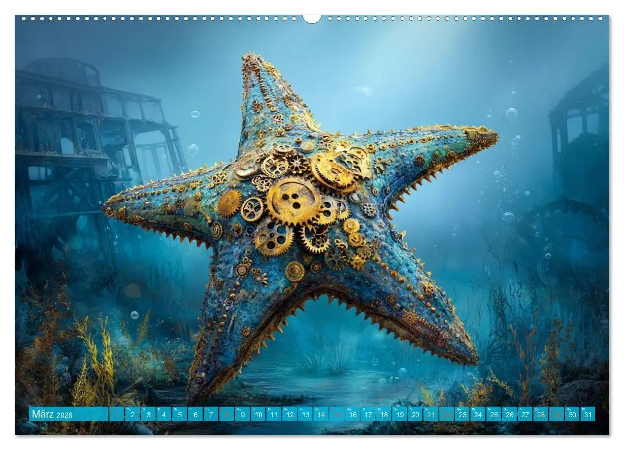 Bild: 9783516600216 | Aqua Mechanica - Steampunk unter dem Meer (Wandkalender 2026 DIN A2...