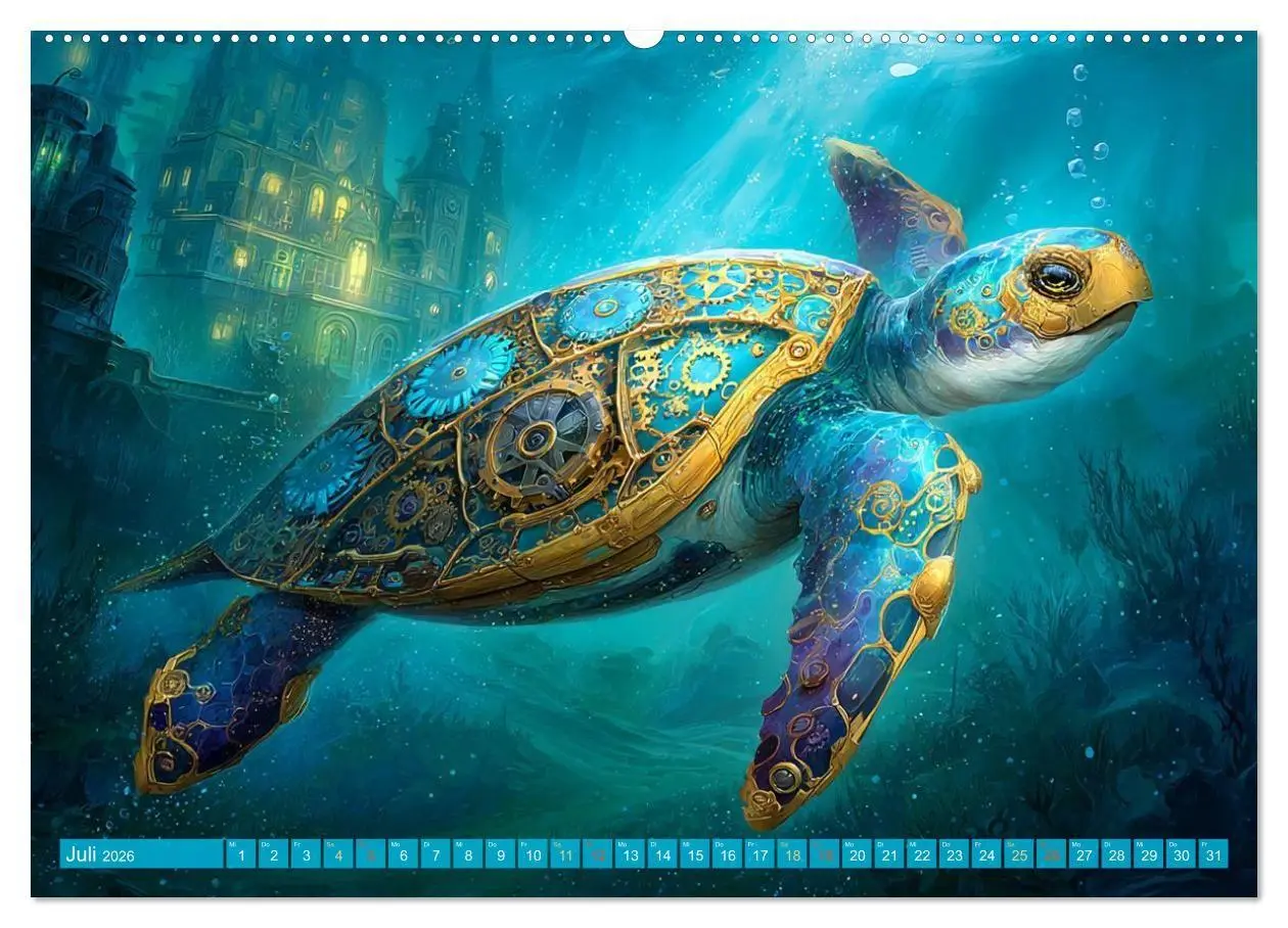 Bild: 9783516600216 | Aqua Mechanica - Steampunk unter dem Meer (Wandkalender 2026 DIN A2...