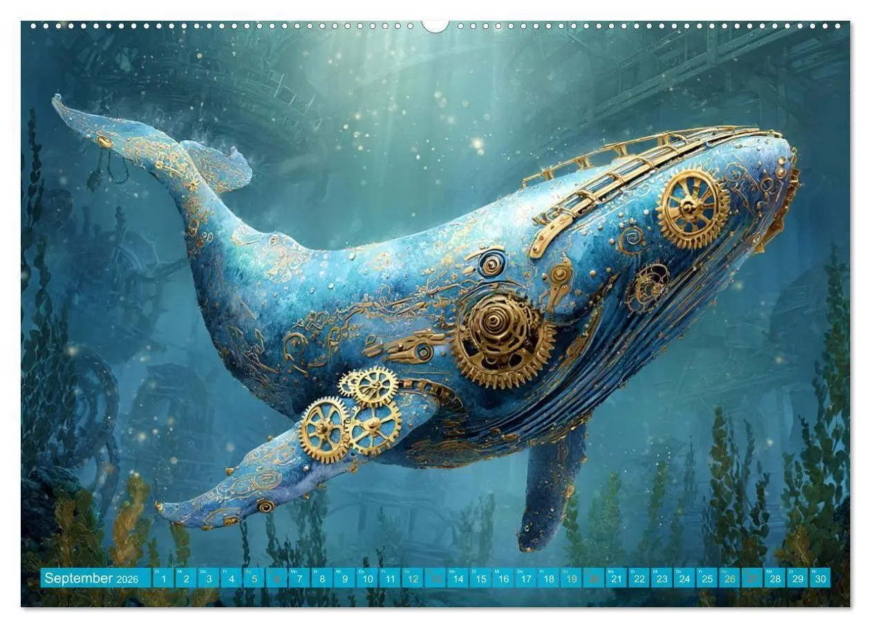 Bild: 9783516600216 | Aqua Mechanica - Steampunk unter dem Meer (Wandkalender 2026 DIN A2...