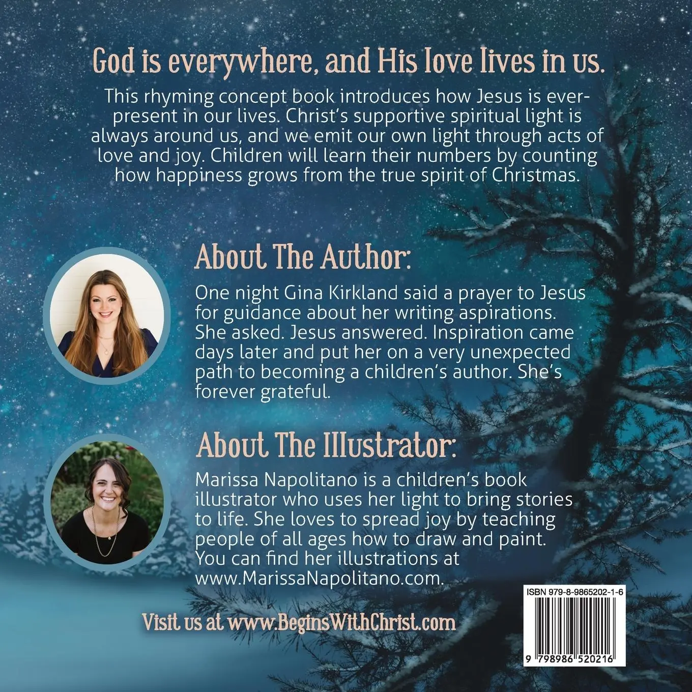 Rückseite: 9798986520216 | Christmas Begins With Christ | Gina Kirkland | Taschenbuch | Englisch