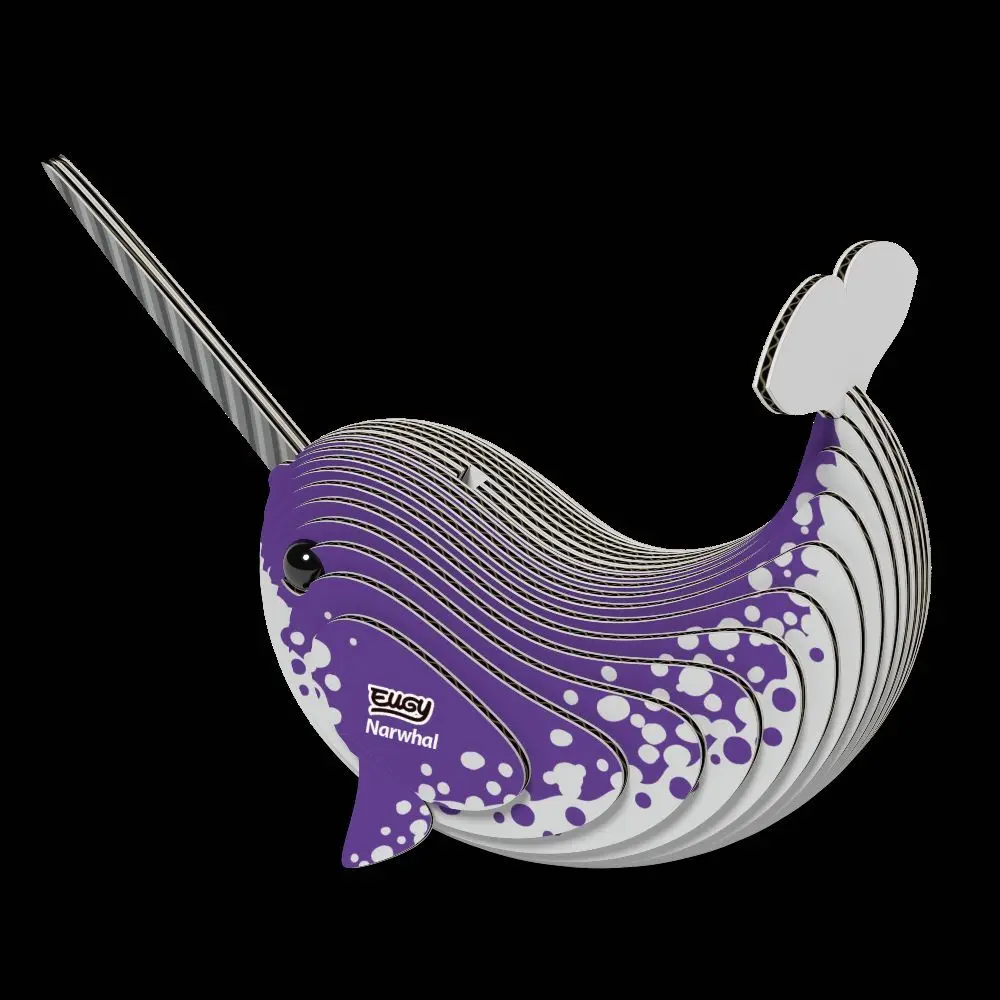 Bild: 9421035150316 | EUGY - 3D Bastelset Narwal | Kit (Bastelset) | In Karton | 650033