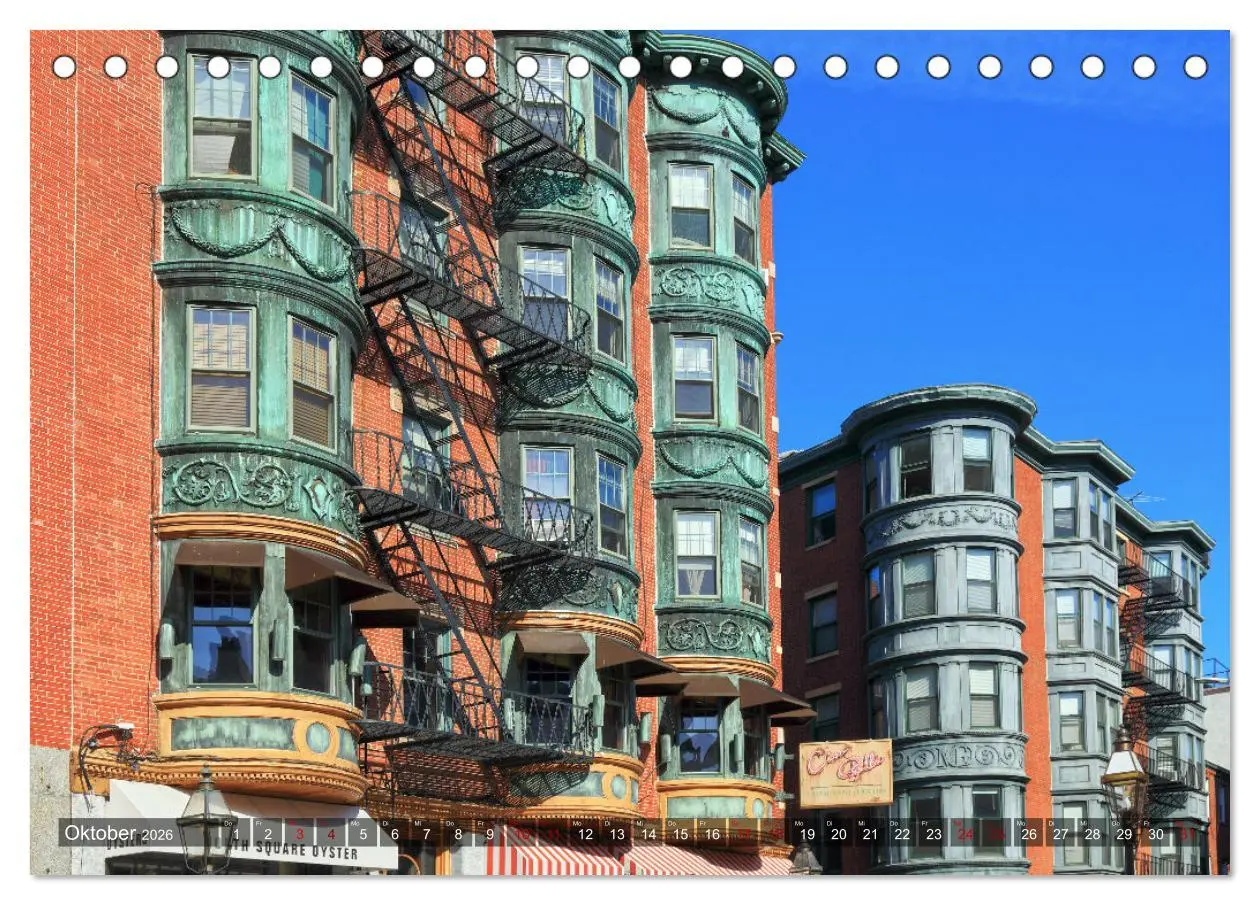 Bild: 9783457670316 | Boston - Stadt der Kontraste (Tischkalender 2026 DIN A5 quer),...