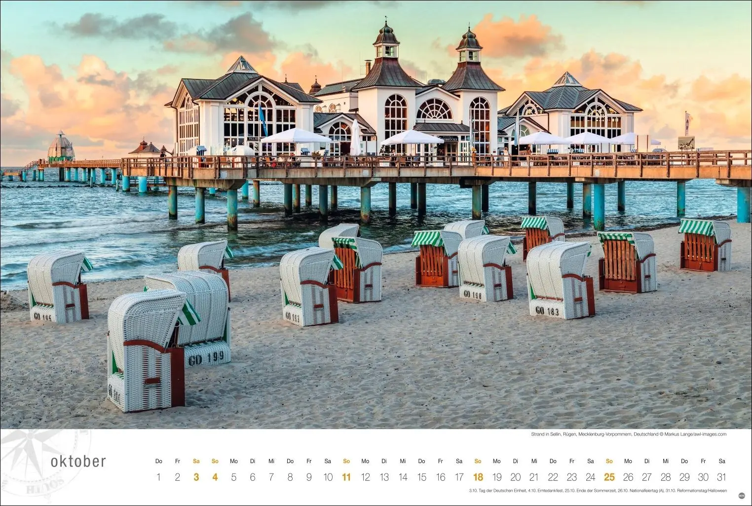 Bild: 9783756410316 | Ostsee Globetrotter Kalender 2026 - Von behaglichen Strandkörben...