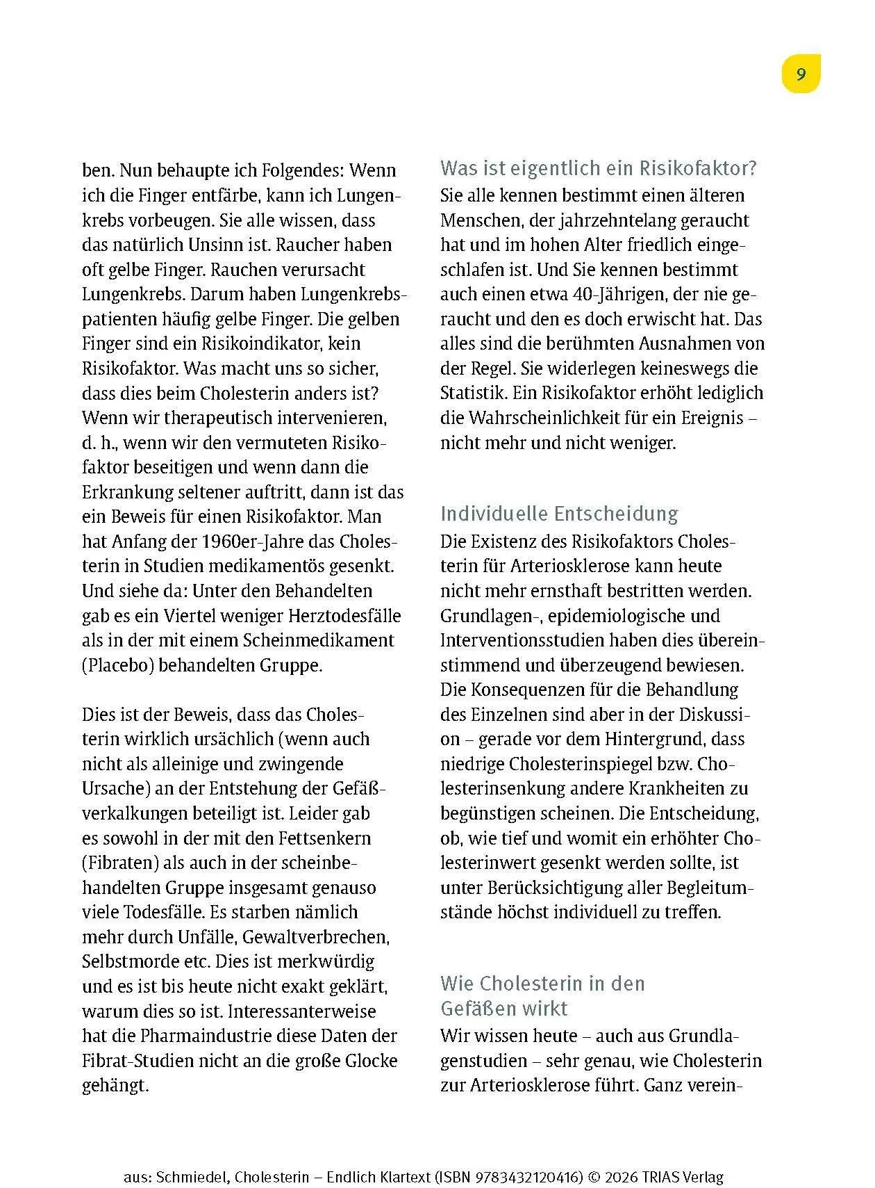 Bild: 9783432120416 | Cholesterin - Endlich Klartext | Ihr Weg zu optimalen Blutfettwerten