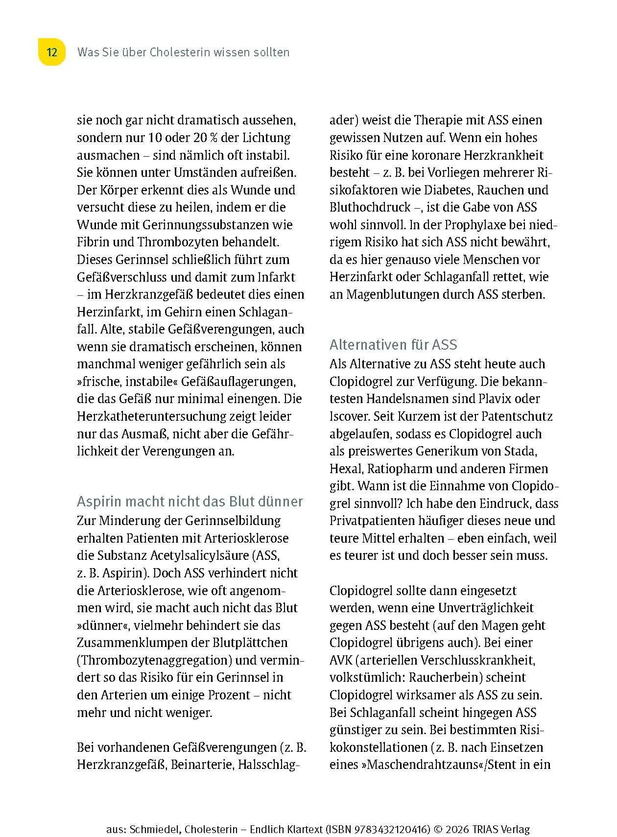 Bild: 9783432120416 | Cholesterin - Endlich Klartext | Ihr Weg zu optimalen Blutfettwerten