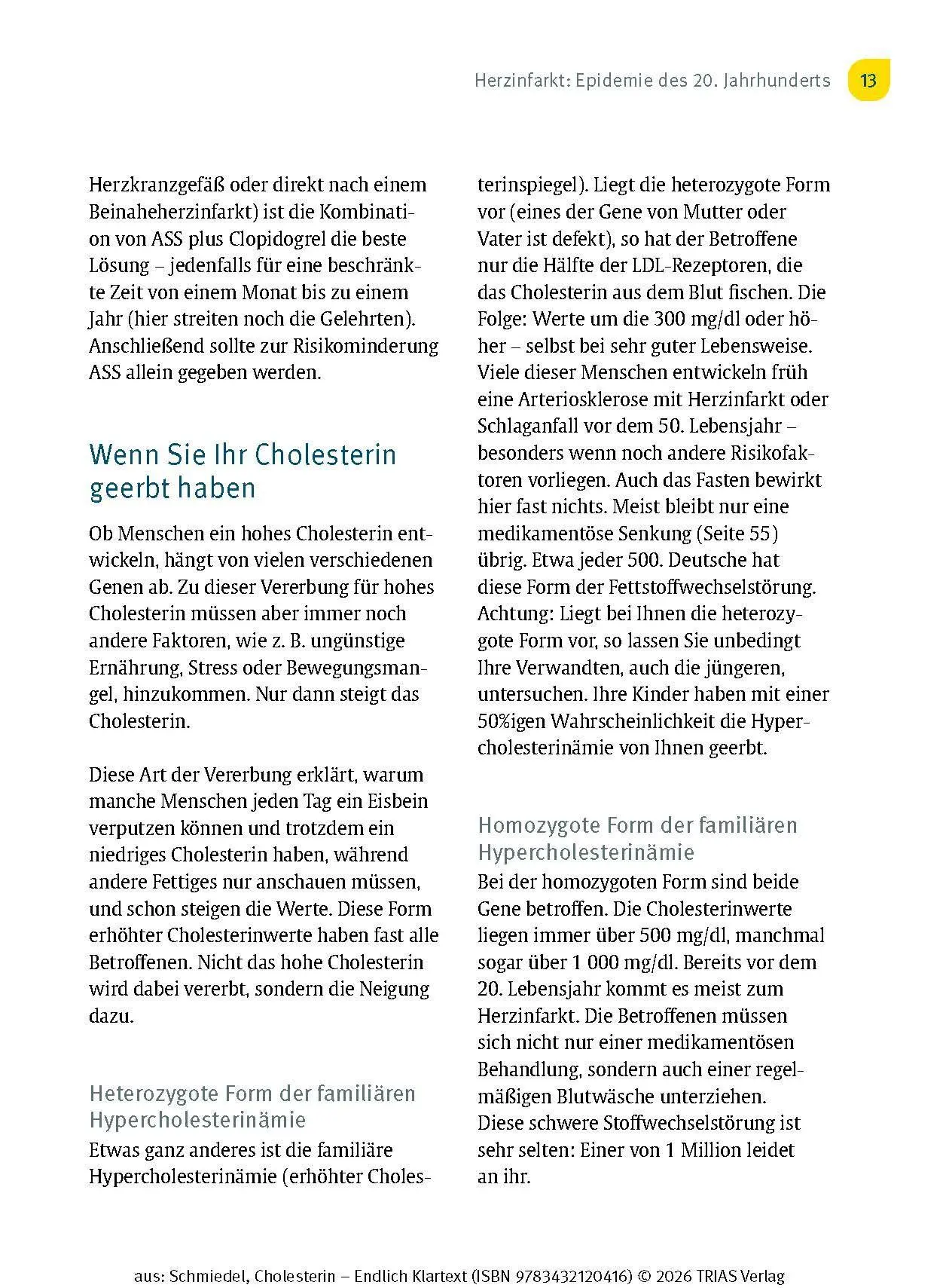 Bild: 9783432120416 | Cholesterin - Endlich Klartext | Ihr Weg zu optimalen Blutfettwerten