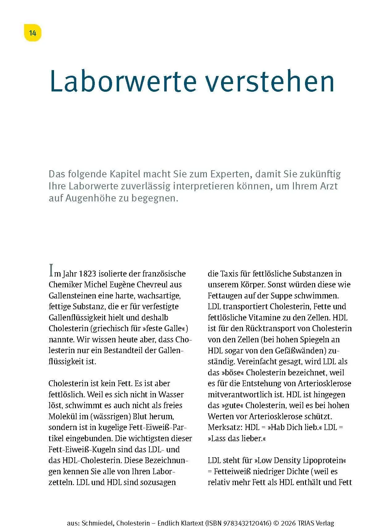 Bild: 9783432120416 | Cholesterin - Endlich Klartext | Ihr Weg zu optimalen Blutfettwerten