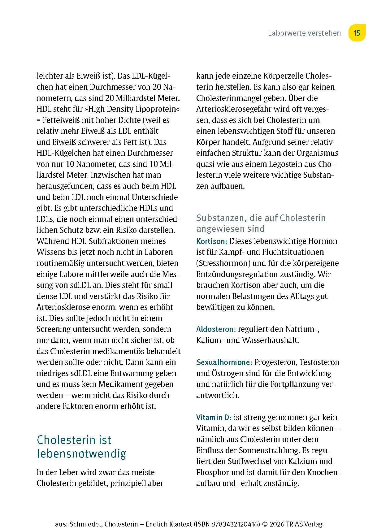 Bild: 9783432120416 | Cholesterin - Endlich Klartext | Ihr Weg zu optimalen Blutfettwerten