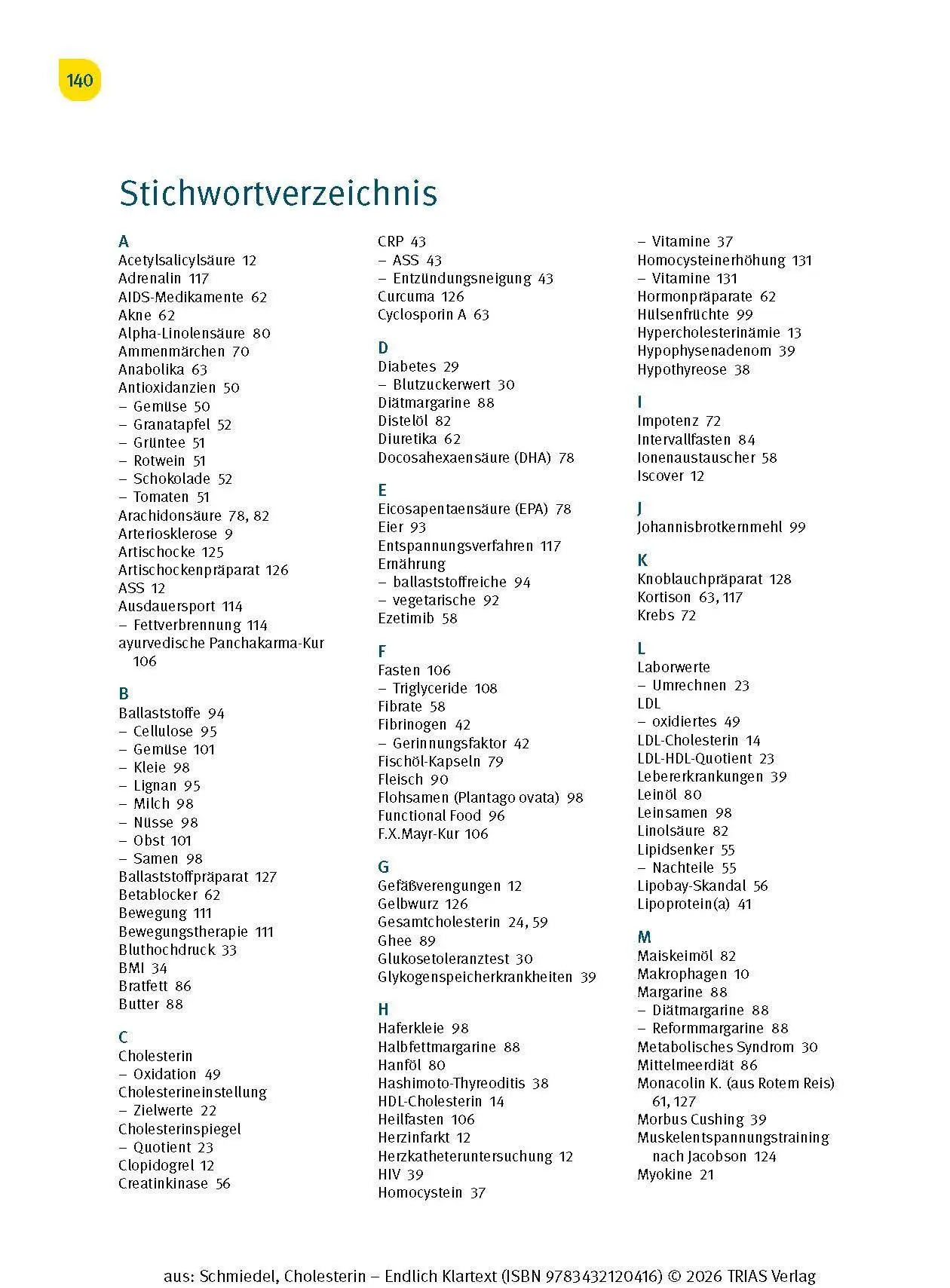 Bild: 9783432120416 | Cholesterin - Endlich Klartext | Ihr Weg zu optimalen Blutfettwerten