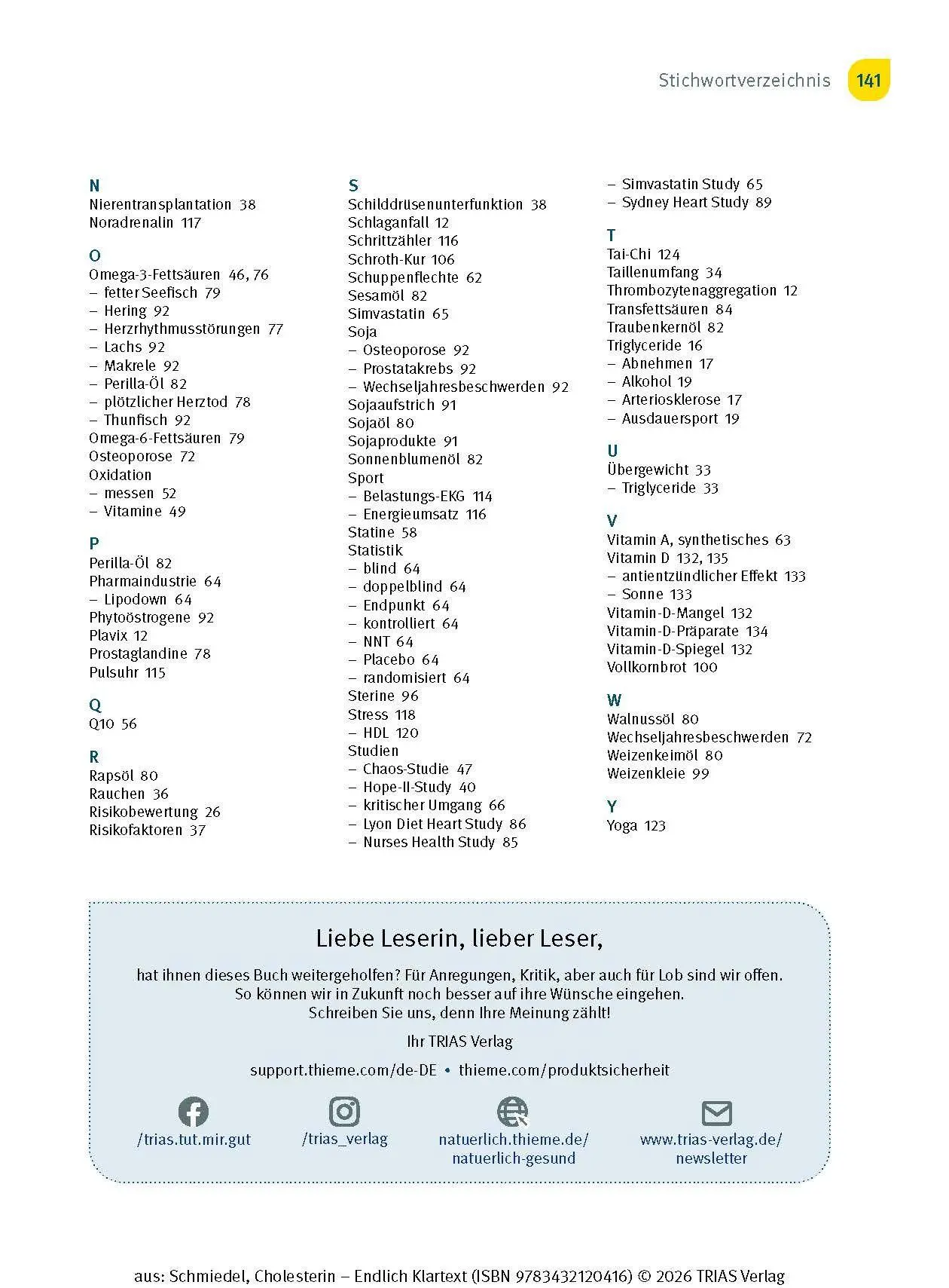 Bild: 9783432120416 | Cholesterin - Endlich Klartext | Ihr Weg zu optimalen Blutfettwerten