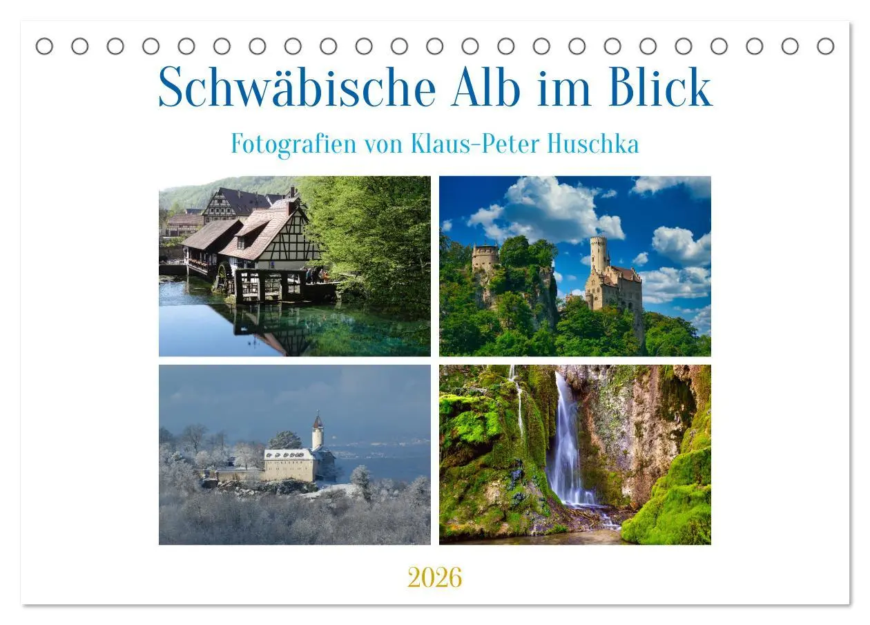 Cover: 9783457420416 | Schwäbische Alb im Blick (Tischkalender 2026 DIN A5 quer), CALVENDO...