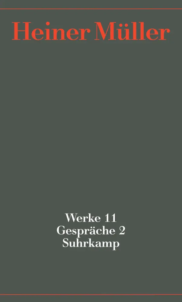 Cover: 9783518420416 | Gespräche. Bd.2 | 1987-1991 | Heiner Müller | Buch | 997 S. | Deutsch