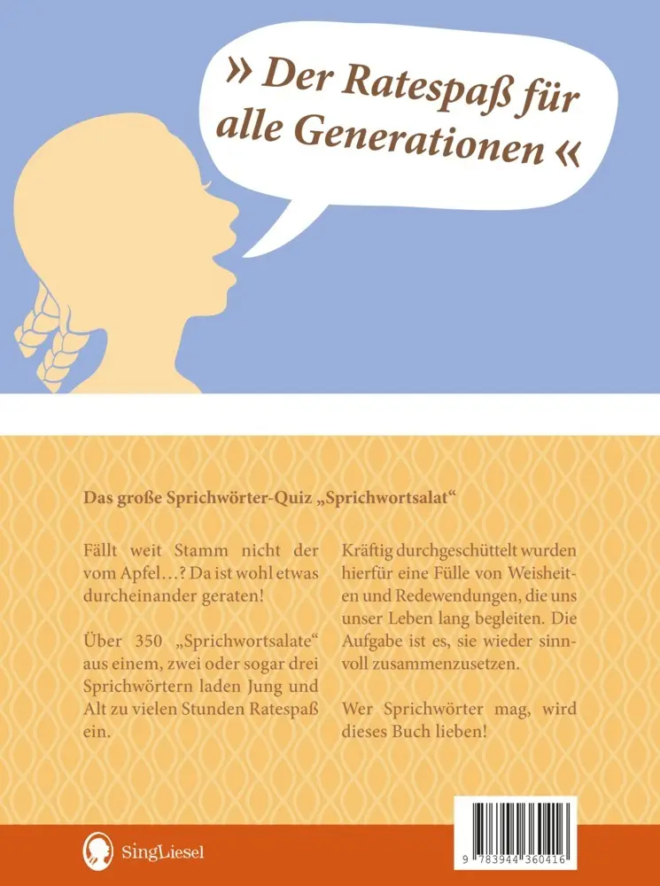 Bild: 9783944360416 | Sprichwortsalat | Karl Mangei | Buch | Spiralbindung | 96 S. | Deutsch