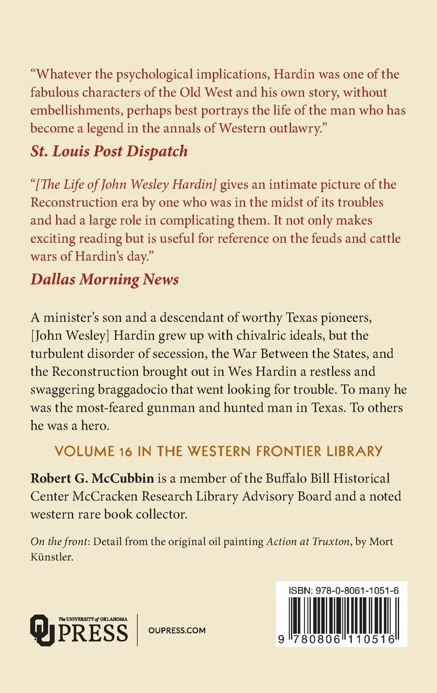 Rückseite: 9780806110516 | The Life of John Wesley Hardin | As Written By Himself | John W Hardin