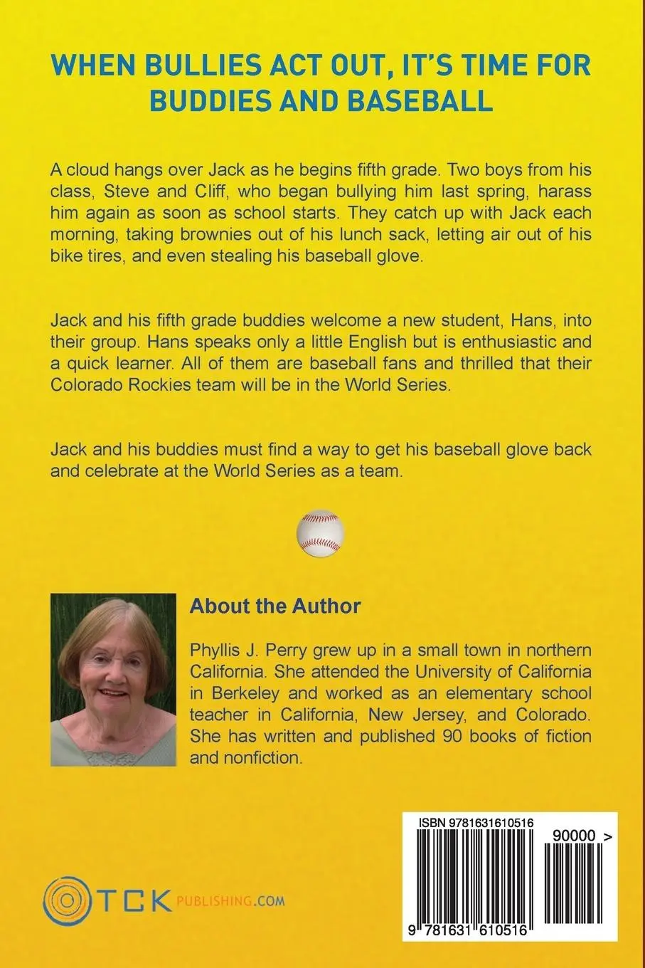 Rückseite: 9781631610516 | Buddies, Bullies, and Baseball | Phyllis J. Perry | Taschenbuch | 2018