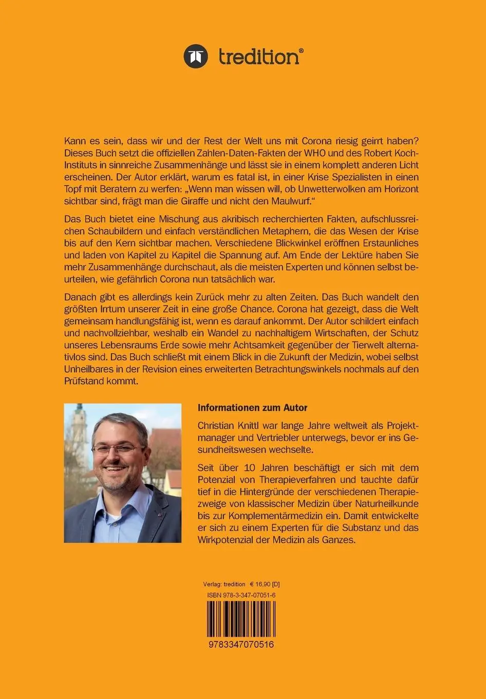 Rückseite: 9783347070516 | Corona - großer Irrtum, große Chance | Christian Knittl | Taschenbuch